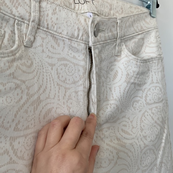 NWT LOFT Modern Skinny Print Jeans Size 6 - Picture 6 of 13
